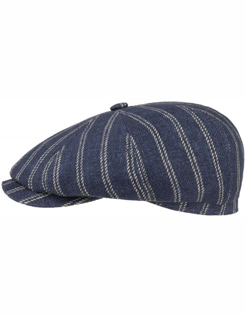 Hatteras Cap met Strepen | Denim Blauw