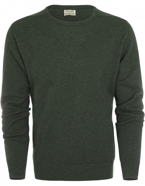 Lambswool round neck sweater | Rosemary