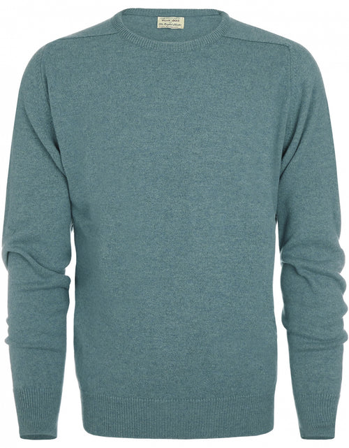 Lambswool round neck sweater | Caspian