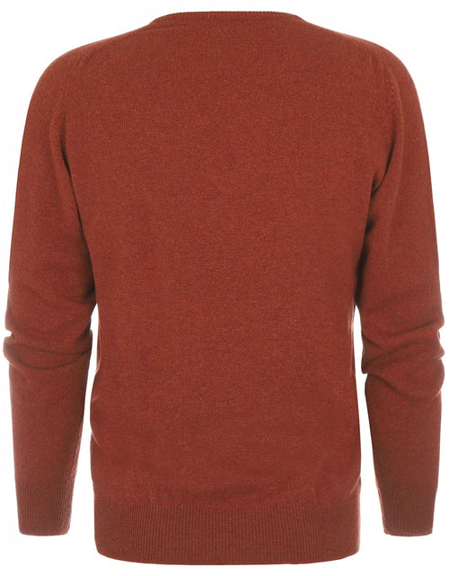 William Lockie Pullover Lambswool V-neck | Tiger