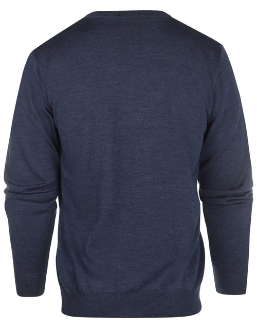 Pullover merino wool v-neck | Light Indigo