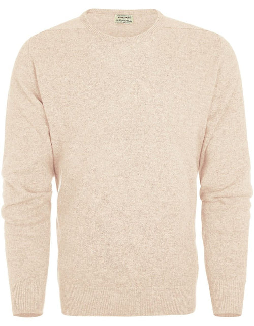 William Lockie Round Neck Lambswool *Sale* | Beige