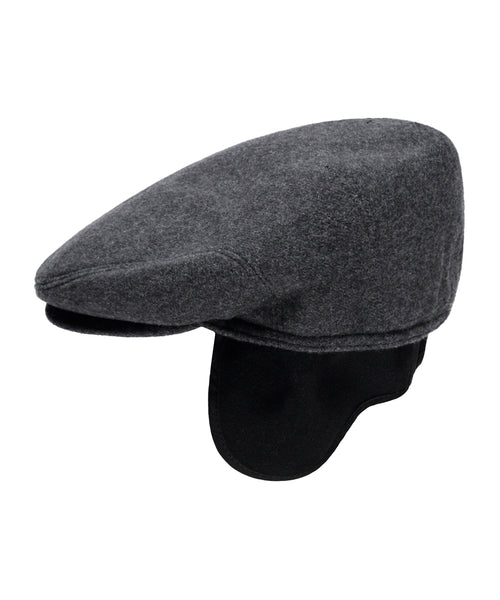 Classic Wool Cap with Earflaps | Grey