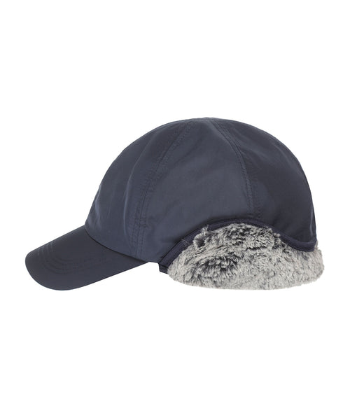 Wool Baseball with Earflaps | Navy Blue