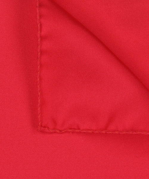 Pocket Square Silk Uni | Red