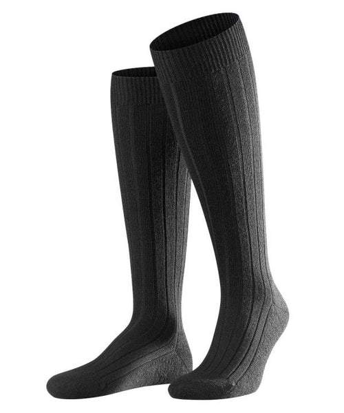 Soft in shoe men's knee socks | Black