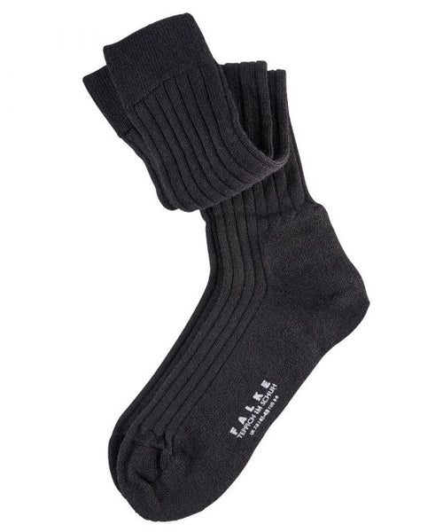 Soft in shoe men's knee socks | Black