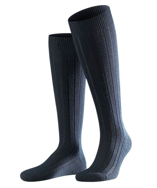 Soft in shoe men's knee socks | Blue