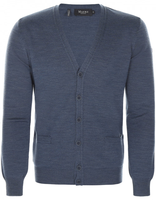 Button Vest Classic Merino Wool | Blue