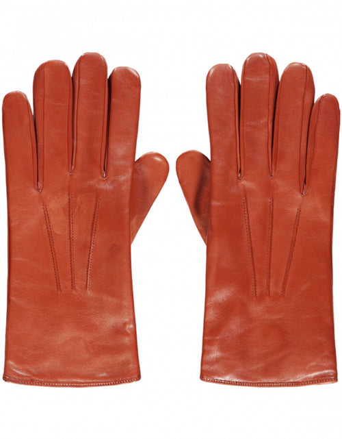 Leather Glove with Cashmere Lining | Brown