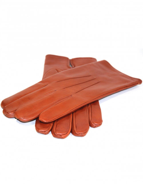 Leather Glove with Cashmere Lining | Brown