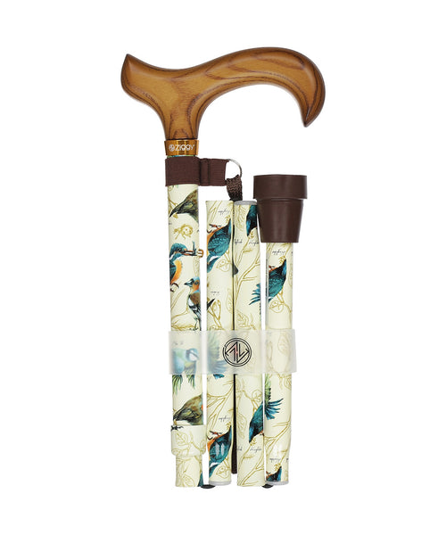 Folding Walking Stick | Garden Birds