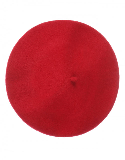 Wool Beret | Bordeaux Red