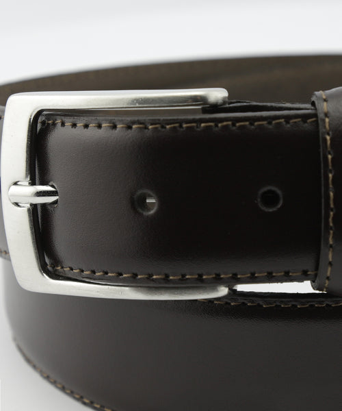 Leather belt | Brown