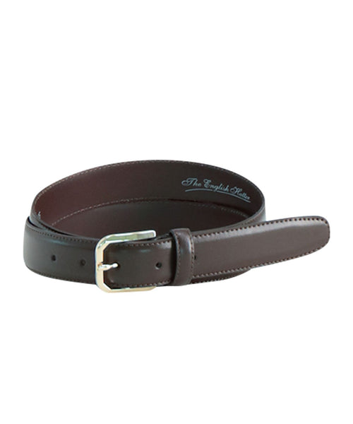 Leather Belt Gold Buckle | Brown