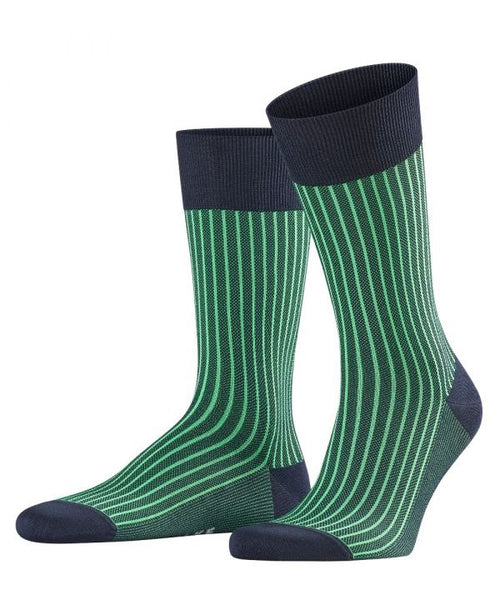 Oxford Neon Stripe Men's Socks | Blue