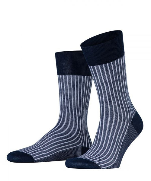 Oxford Neon Stripe Men's Socks | Blue