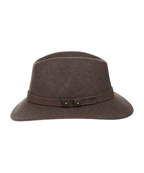 Sporty Wool Felt Hat | Brown