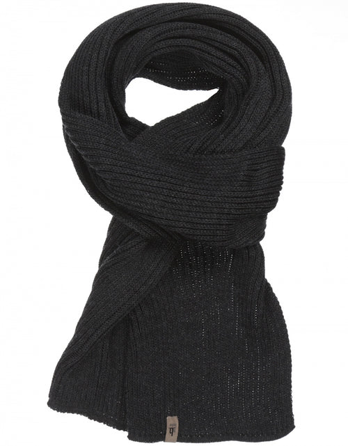 Scarf knitted wool | Charcoal