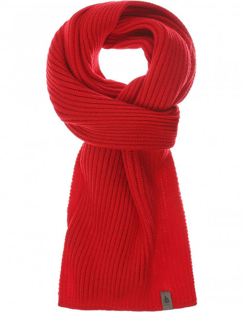 Scarf knitted wool | Red