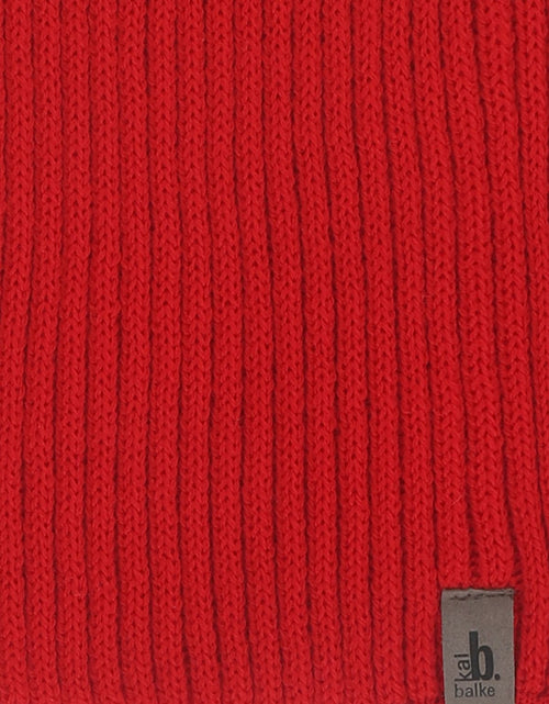 Scarf knitted wool | Red