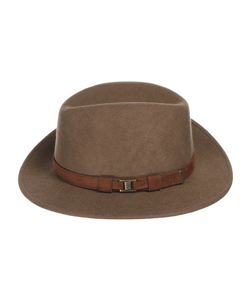 Sporty Wool Felt Hat | Brown