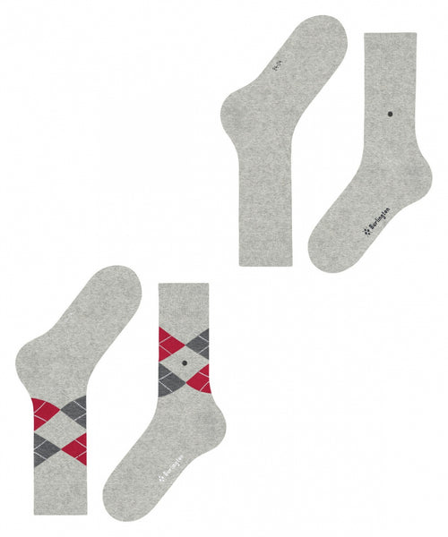 Everyday Argyle Mix 2-Pack Men's Socks | Grey