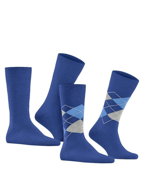 Everyday Argyle Mix 2-Pack Men's Socks | Blue