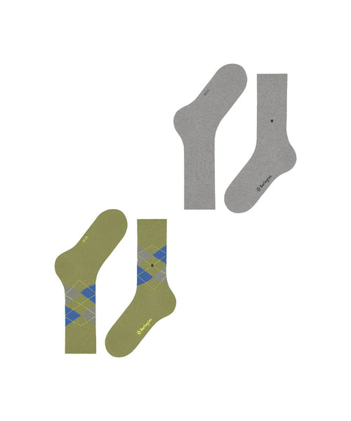 Everyday Argyle Mix 2-Pack Men's Socks | Green