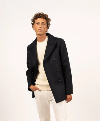 Galion double breasted jacket | Navy Blue