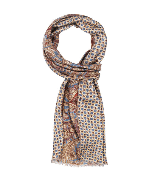 Scarf Double Silk | Blue