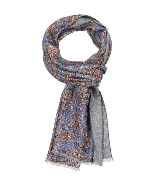 Scarf Double Silk | Blue