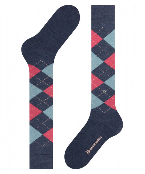 Marylebone Women's Knee Socks | Blue