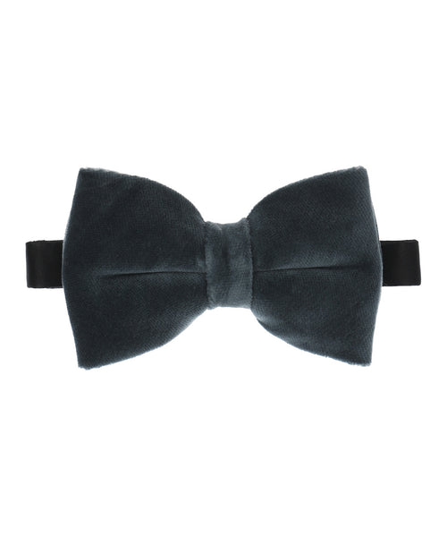 Fluweel velour bowtie | Grijs