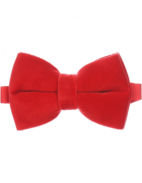 Fluweel velour bowtie | Rood