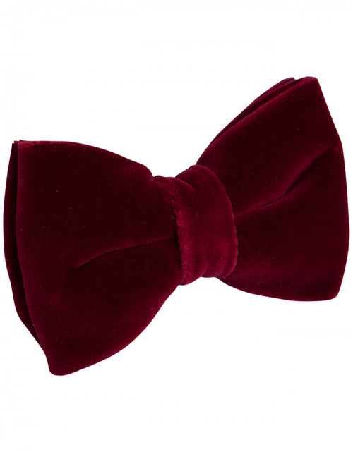 Fluweel velour bowtie | Bordeaux Rood