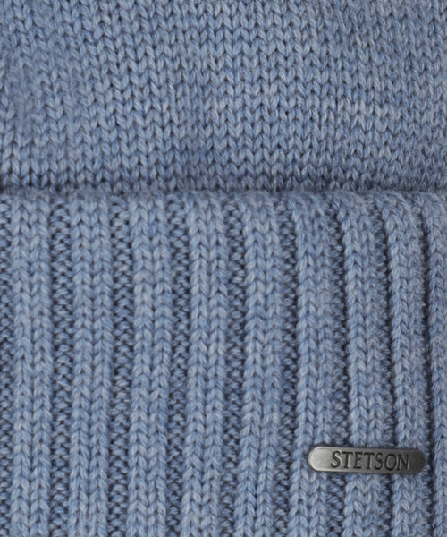 Stetson Beanie Merino | Licht Blauw