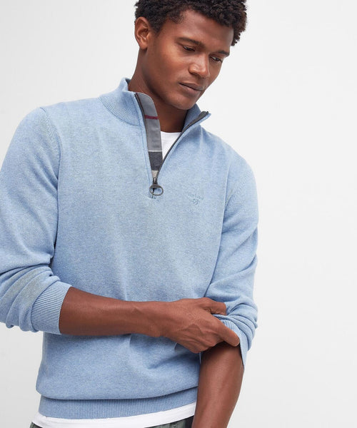 Barbour Cotton Half Zip Pullover | Blauw