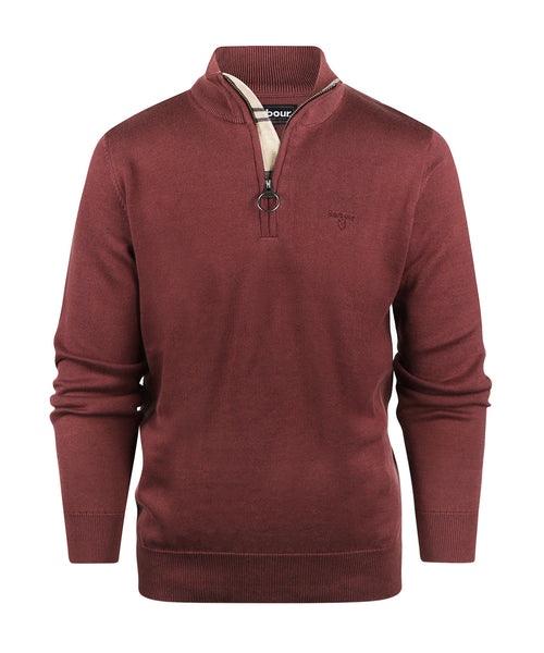 Barbour Cotton Half Zip Pullover | Rood