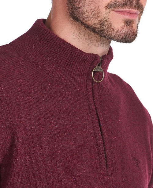 Trui Tisbury hoge rits | Bordeaux Rood