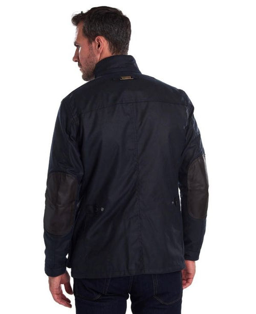 Barbour Wax jacket Ogston | Navy Blauw