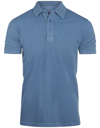 Polo washed short sleeve | Blue