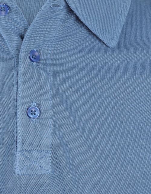 Polo washed short sleeve | Blue