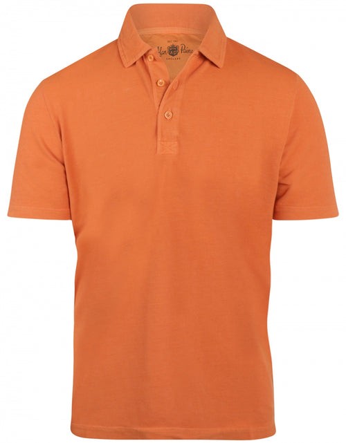 Polo washed short sleeve | Orange