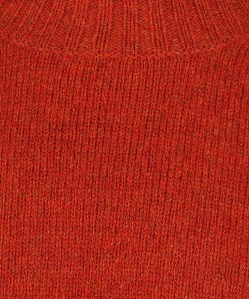 Alan Paine Shetland Crew Neck Pullover | Red