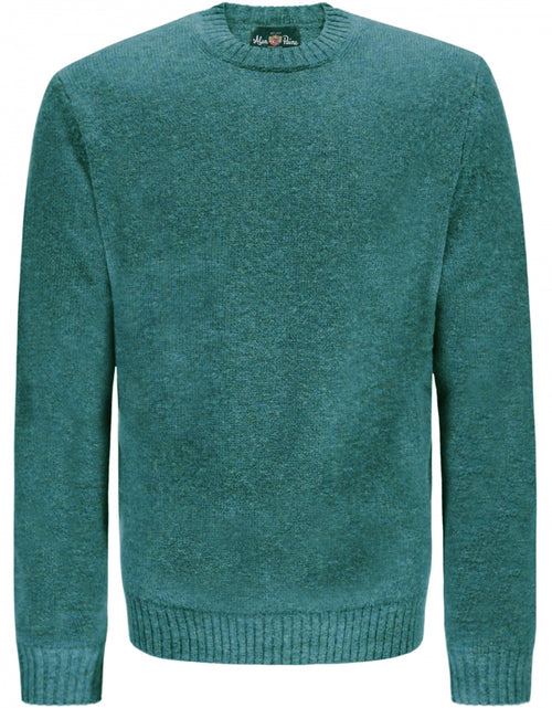 Alan Paine Shetland Crew Neck Pullover | Green