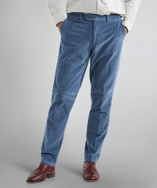 Chino Corduroy Bradford Brede Rib | Blauw