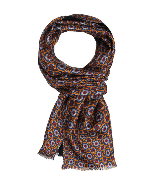 Scarf Silk and Wool | Blue