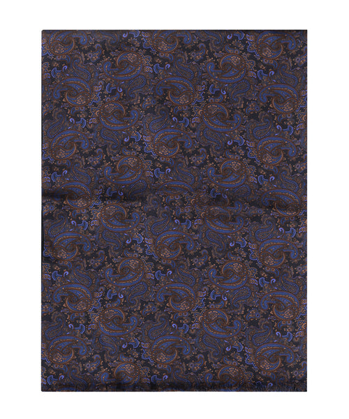 Scarf Silk and Wool | Blue