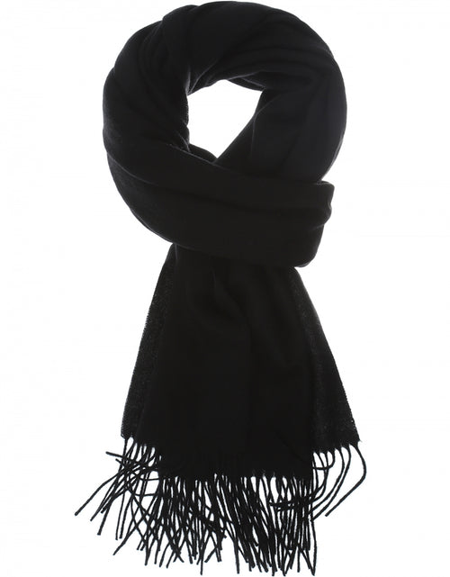 Scarf lambswool 190x48 | Black